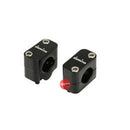 Tommaselli Bar Riser/Adapter Clamps Dia.22-28 mm Conversion 20 Rise Black