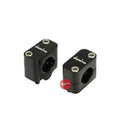 Tommaselli Bar Riser/Adapter Clamps Dia.22-28 mm Conversion 20 Rise Black