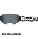 BLUR B-60 Goggles Stealth Matt Black (Silver Lens)