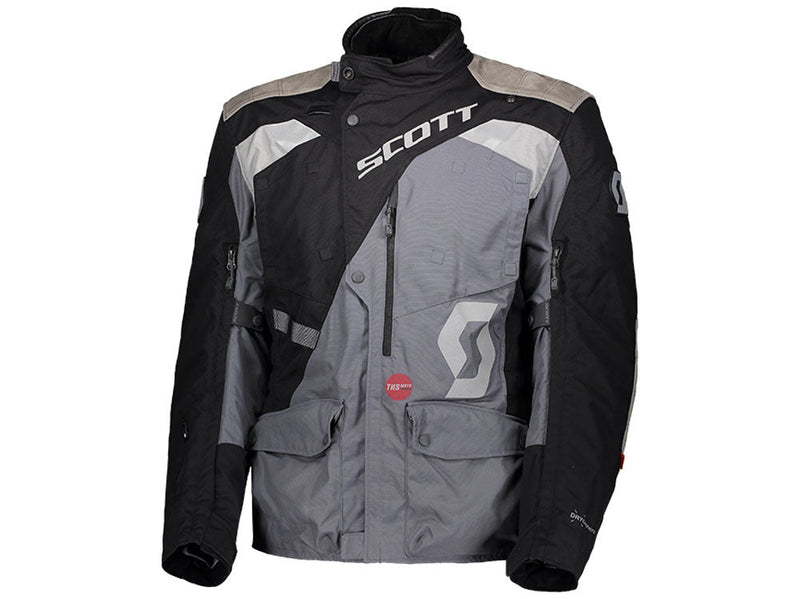 Scott Dualraid Dryo Black Iron Grey Adventure Jacket Size 3XL