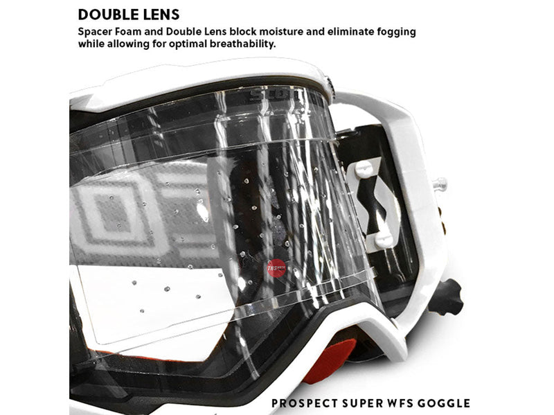 Scott Prospect Goggle Super WFS White/Black Clear Works Lens