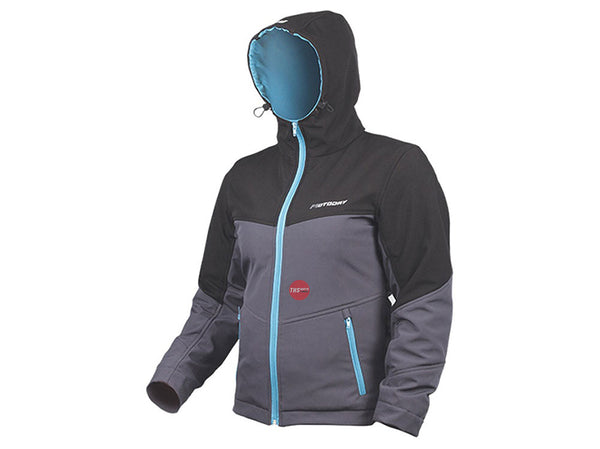 MotoDry 10 Hoodie Jacket Lady Blk/gry Teal Motodry Size 10