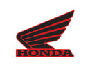 ATV City Honda Wing L/H Tank Sticker 107mm Red/Black