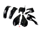 UFO Plastics Kit KX125/250 00-02 Black