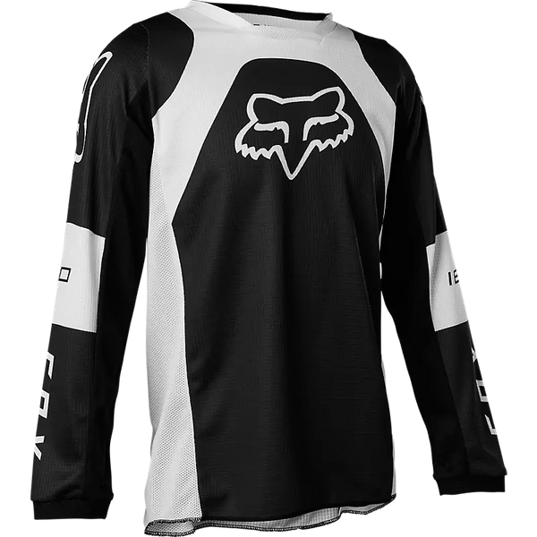 FOX YOUTH 180 LUX BLACK JERSEY YOUTH LARGE