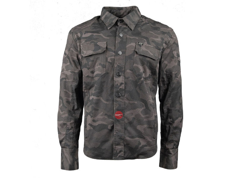 S&S Speed & Strength Call To Arms 2.0 Moto Shirt Camo Road Jacket Size 2XL