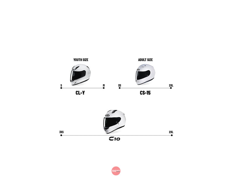 HJC 2XL C10 Haven MC1 Road Helmet Size 2XL