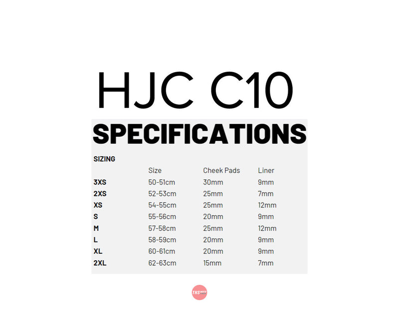 HJC L C10 Haven MC1 Road Helmet Size Large