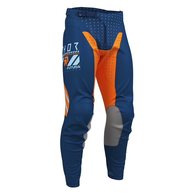Thor MX S26 Launchmode Futura Navy Orange Off Road Pants Waist Size 38"