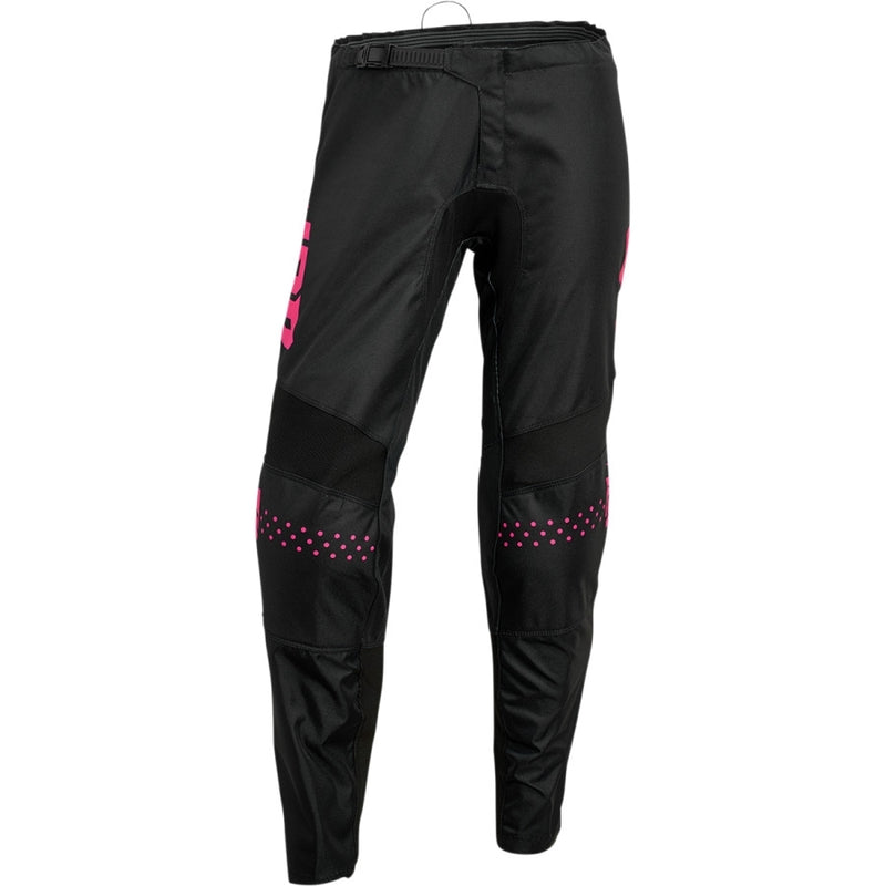 Thor MX Pants  Sector Women Minimal Black Pink 3 4 Waist Size 25"