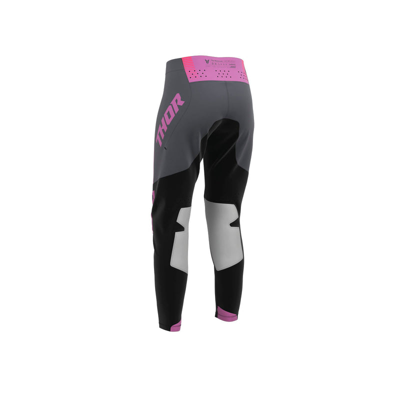Thor MX Pants S26  Womens Sportmode Velocity Black Orange 7 8 Waist Size 27"
