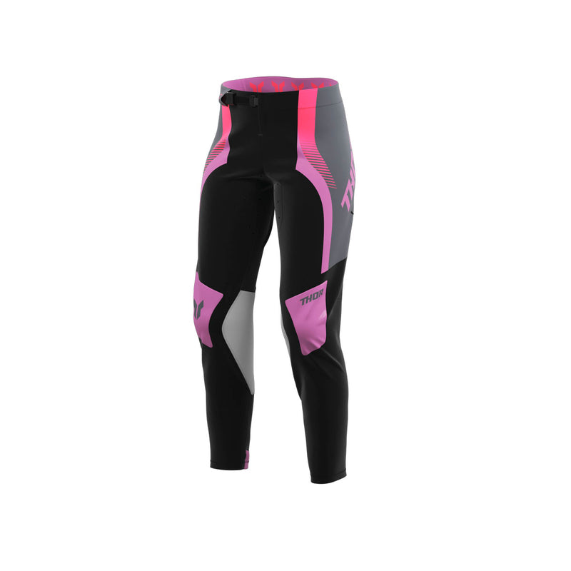 Thor MX Pants S26  Womens Sportmode Velocity Black Orange 9 10 Waist Size 28"