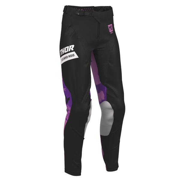 Thor MX Pants S26  Womens Launchmode Bleach Black Org 11 12 Waist Size 30"