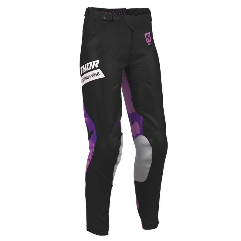Thor MX Pants S26  Womens Launchmode Bleach Black Org 11 12 Waist Size 30"