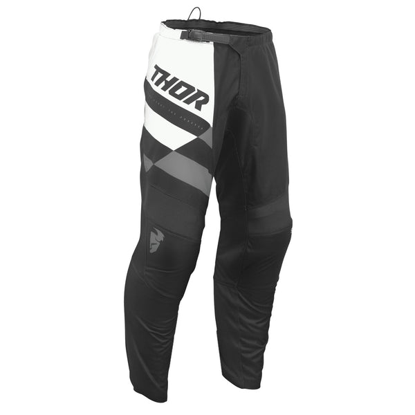 Thor MX Pants  Sector Youth Checker Black Gray Size 18 Waist Size 18"