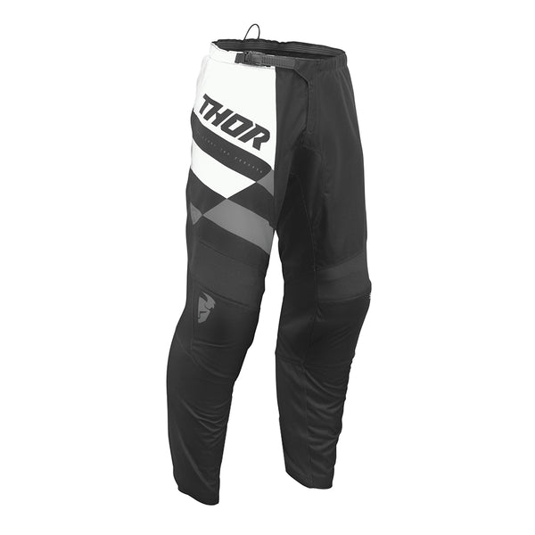 Thor MX Pants  Sector Youth Checker Black Gray Size 26 Waist Size 26"