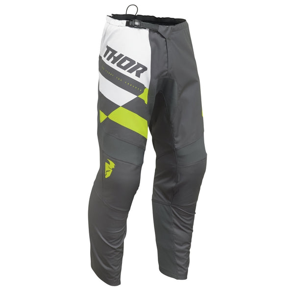 Thor MX Pants  Sector Youth Checker Gray Acid Size 28 Waist Size 28"