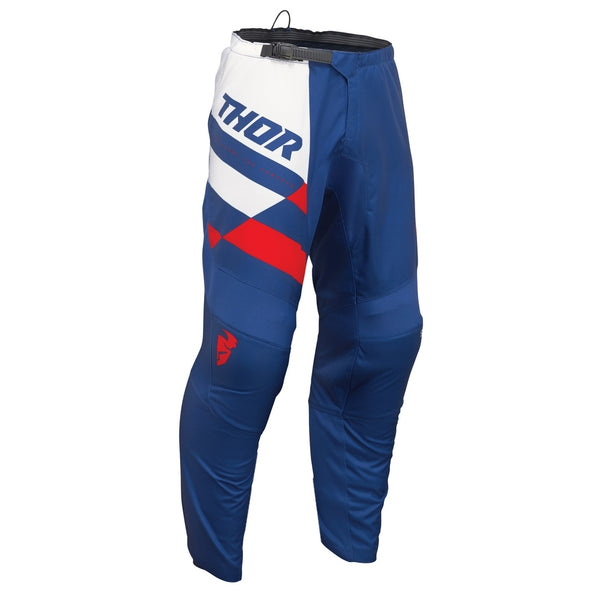 Thor MX Pants  Sector Youth Checker Navy Red Size 24 Waist Size 24"
