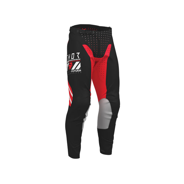 Thor MX Pants S26  Youth Launchmode Futura Black Red 22 Waist Size 22"