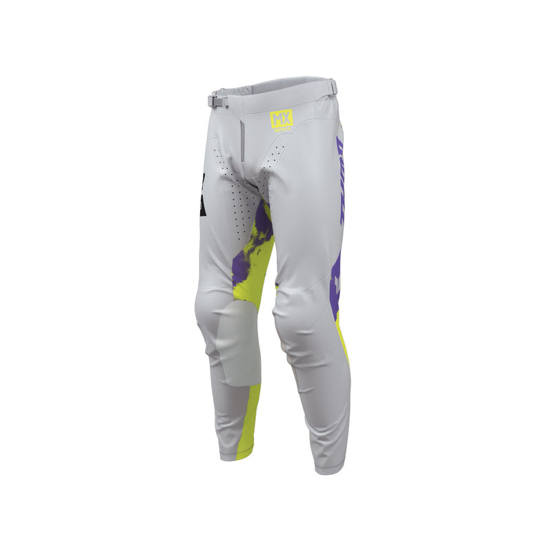 Thor MX Pants S26  Youth Launchmode Bleach Gray Acid 24 Waist Size 24"