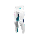 Thor MX S26 Launchmode Bleach White Aqua Off Road Pants Youth Waist Size 18"