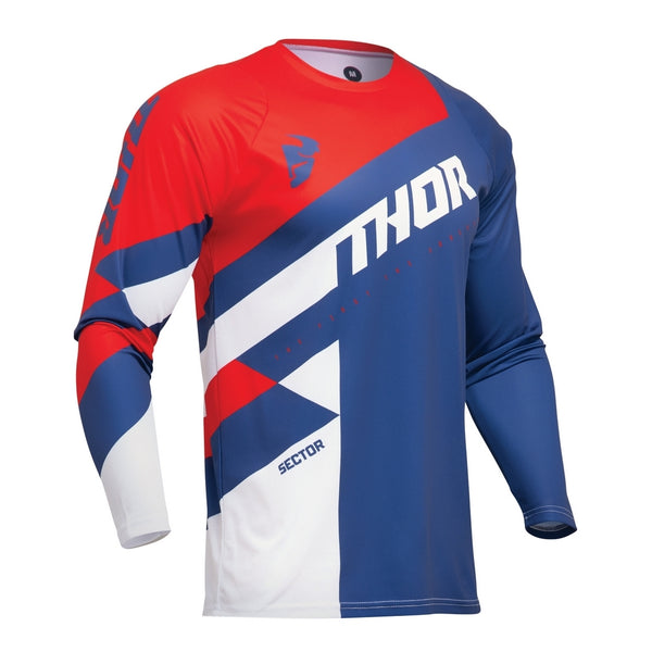 Thor MX Jersey  Sector Checker Nv Red 2XL