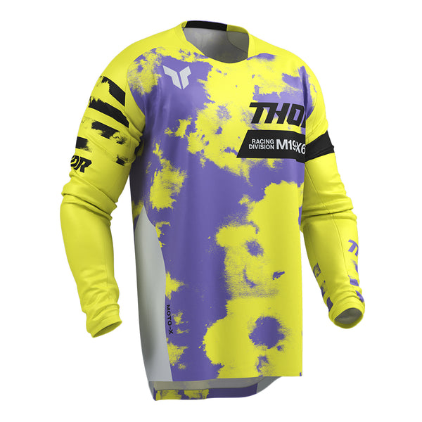 Thor MX Jersey S26  Launchmode Bleach Gray Acid Medium