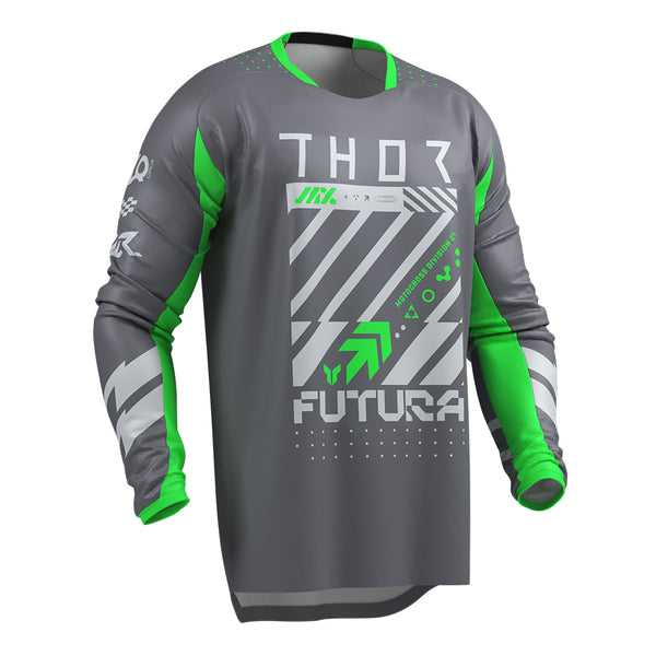 Thor MX Jersey S26  Launchmode Futura Char Green 2XL