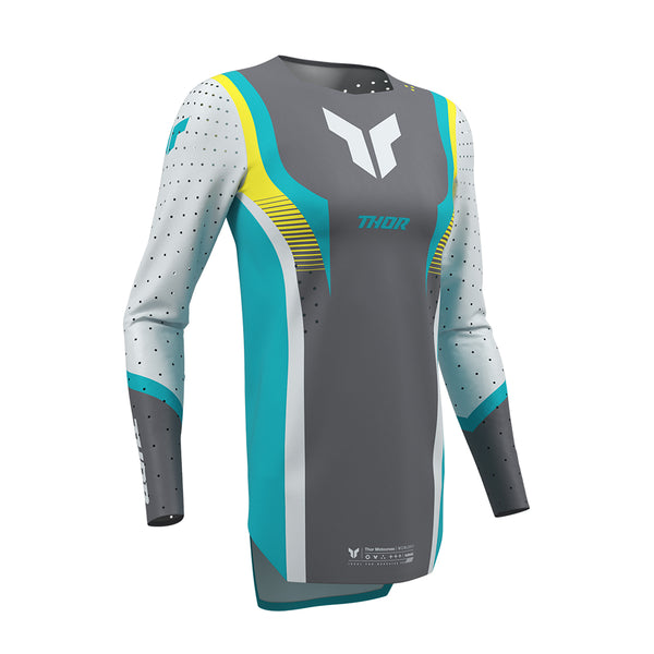Thor MX Jersey S26  Womens Sportmode Velocity Grey Aqua XL