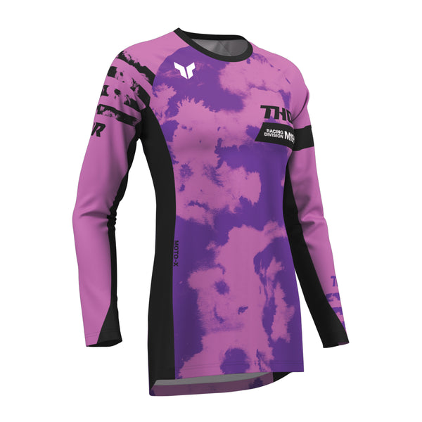 Thor MX Jersey S26  Womens Launchmode Bleach Black Orange Medium