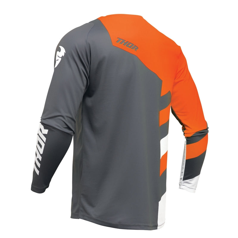 Thor MX Jersey  Sector Youth Checker Charcoal Orange 2XS