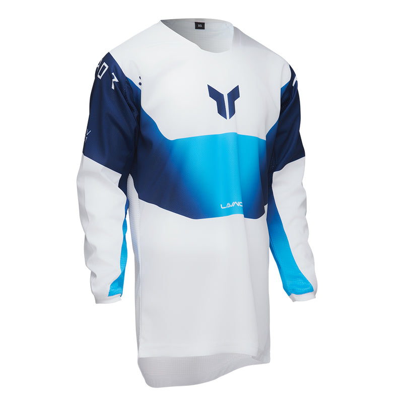 Thor MX Jersey S25  Launch Youth Storm White 2XS
