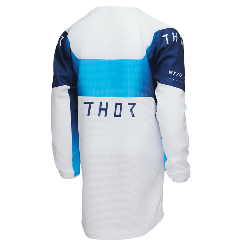 Thor MX Jersey S25  Launch Youth Storm White 2XS