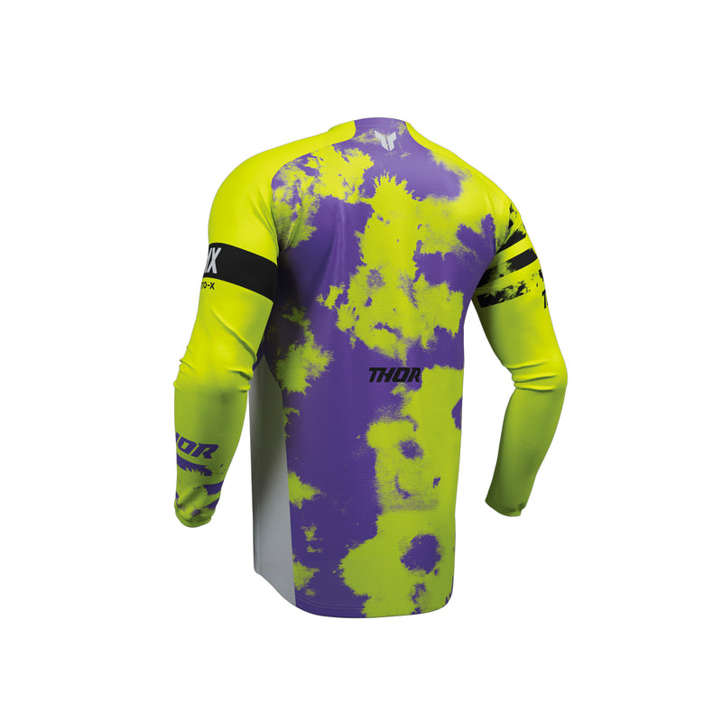 Thor MX Jersey S26  Youth Launchmode Bleach Gray Acid Small