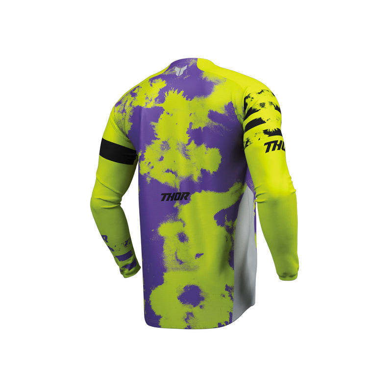 Thor MX Jersey S26  Youth Launchmode Bleach Gray Acid Medium