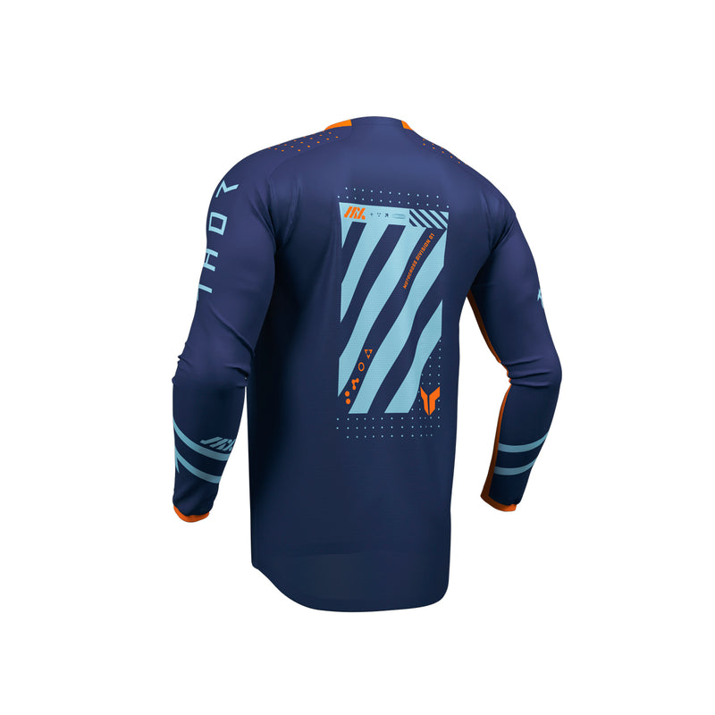 Thor MX Jersey S26  Youth Launchmode Futura Navy Orange Medium