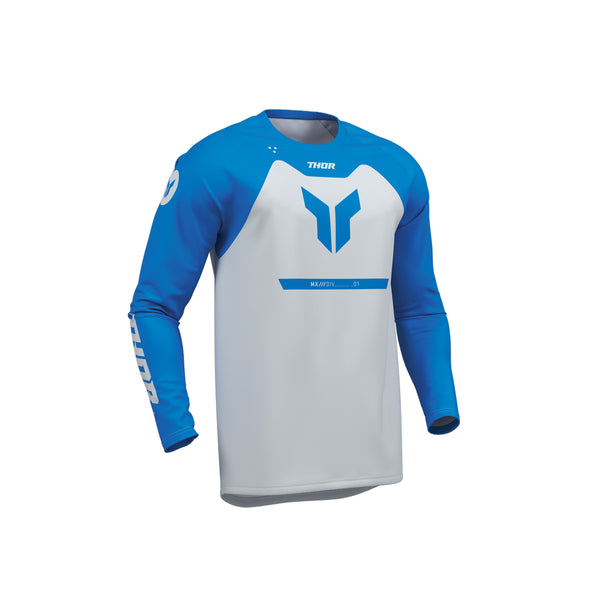 Thor MX Jersey S26  Youth Ridemode Menace Blue Large