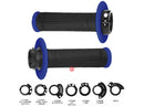 ProGrip Lock on Grips Blue/Black 22/25 7 throttle Cams Progrip