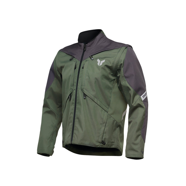 Thor MX S26 Terrain Army Charcoal Jacket Size Medium