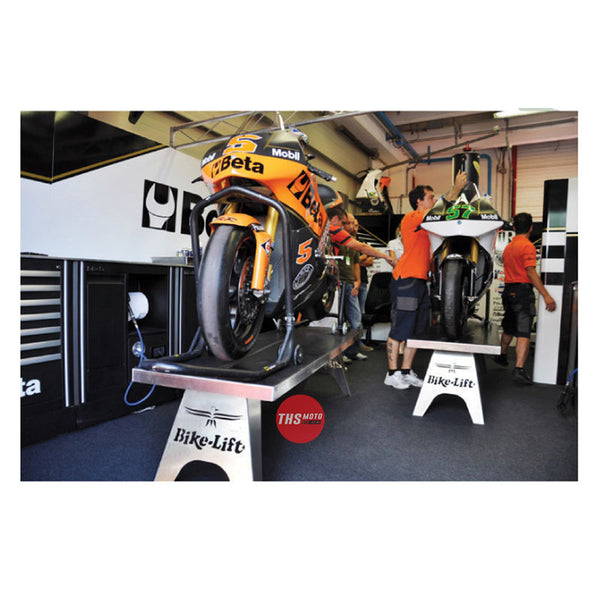 Bike Lift Alloy Pit Bench With Ramp