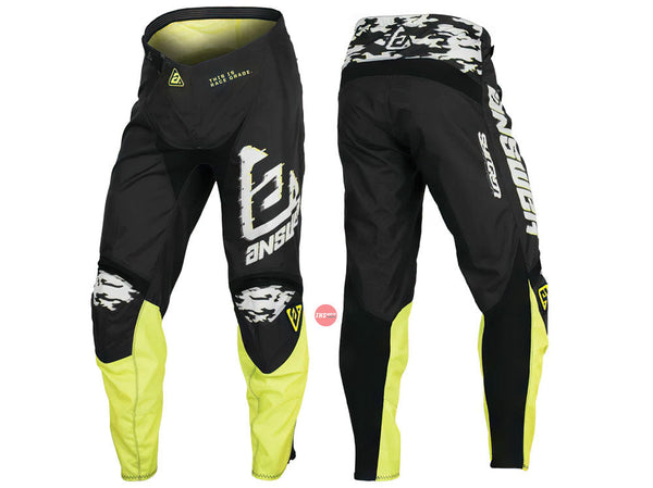 Answer Syncron Meltdown MX Pant Gray / HyperAcid / Black A23.5 Size Youth 24"