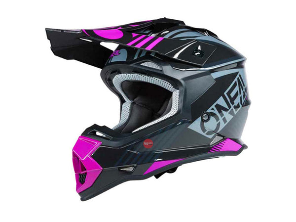 Oneal Small 2SRS Rush V.22 Black Pink Youth Off Road Helmet Size 50cm