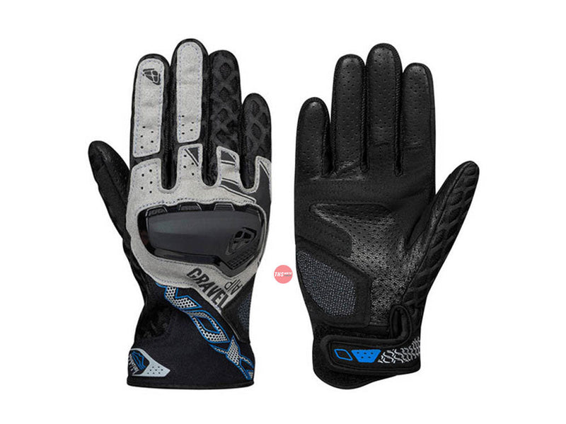 Ixon Gravel Air Black Grey Blue Road Gloves Size Small