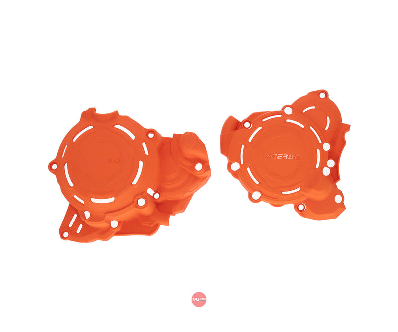 Acerbis X-Power Engine Case Cover Kit Orange-016 KTM