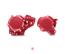 Acerbis X-Power Engine Case Cover Kit Red Gas Gas