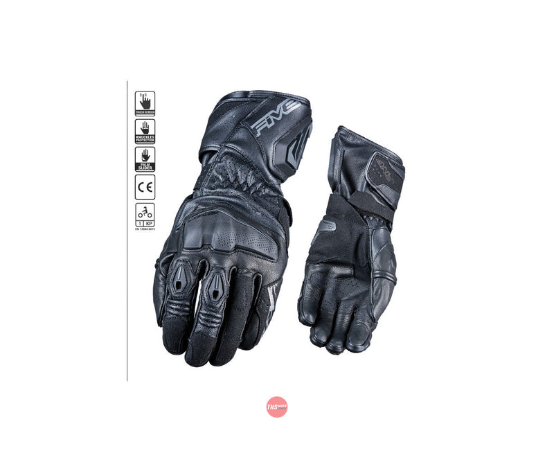 Five 7/XS RFX4 Evo Black Gloves Size XS