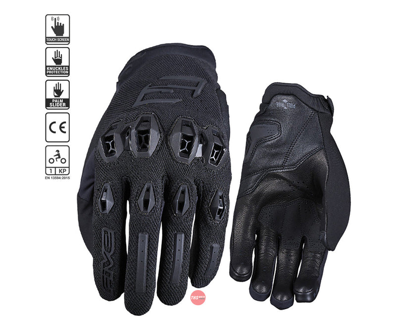 Five 14/4XL Stunt Evo 2 Black Glove Xxxxl Size 4XL