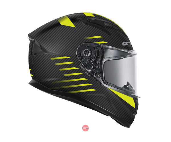 RXT L 825 Street 2 Black Fluro Yellow Road Helmet Size Large