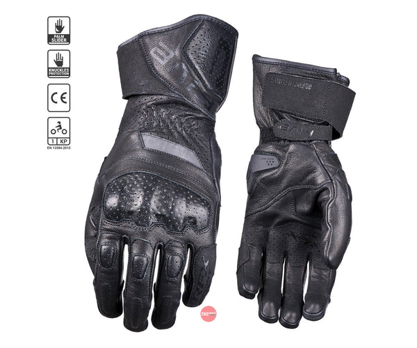 Five 09/M Rfx Sport Evo Black Gloves Size Medium