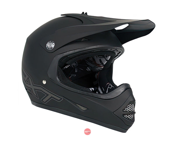 RXT 2XS Racer 4 Kids Black Grey (47-48cm) Youth Mx Helmet Size 2XS